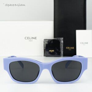 BRAND NEW Celine CL40197U 78A Shiny Lilac Smoke Unisex Cat Eye Sunglasses